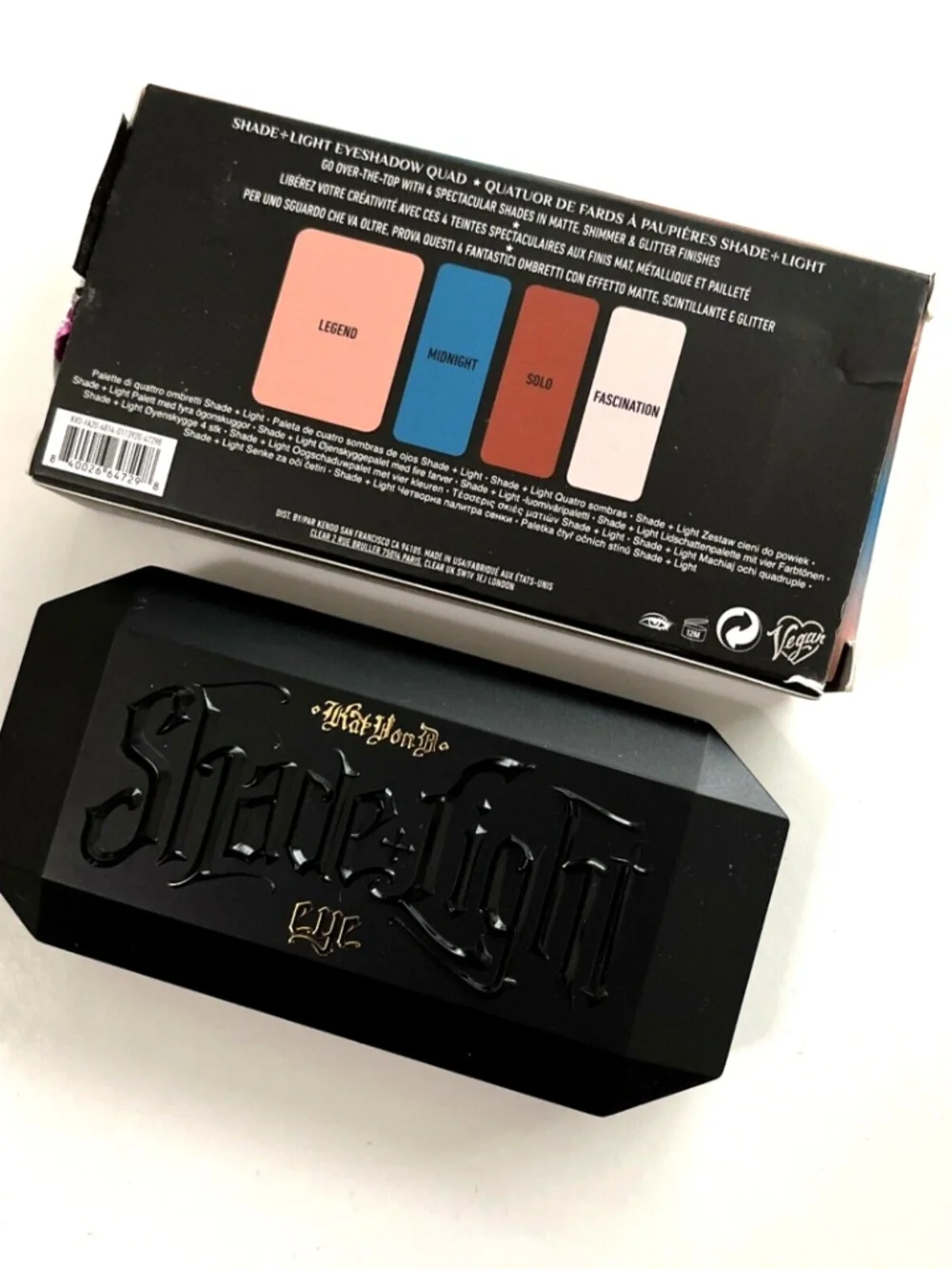 NWT Kat Von D Shade + Light Glamrok Eyeshadow Quad Palette Vegan Limited Edition